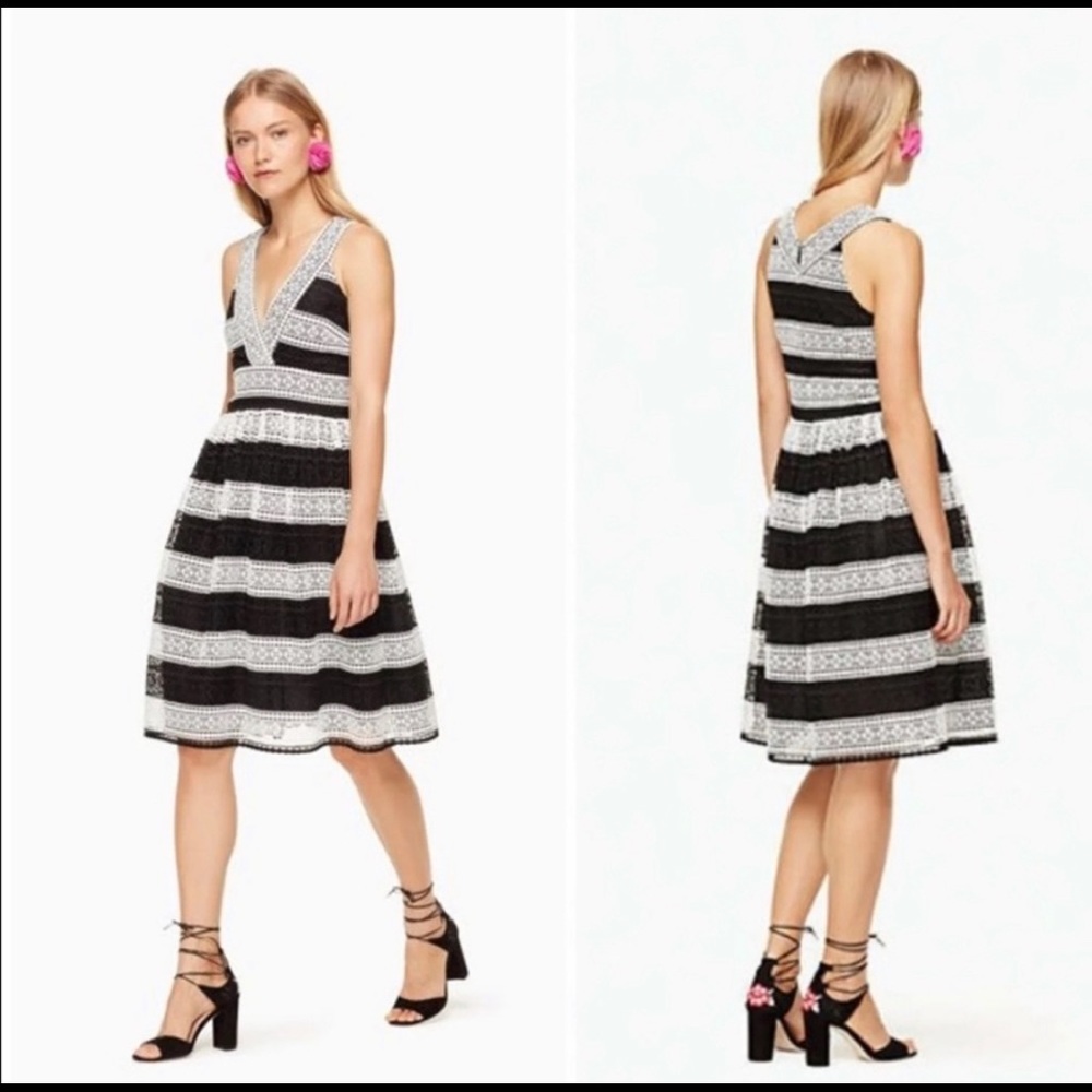 Kate Spade black and white dress size 0